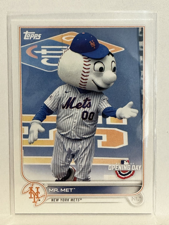 #M-14  Mr.Met  New York Mets 2022 Topps Opening Day Baseball Card
