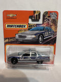 Silver Sky Security Chevy Caprice Classic Police 67/100 HFR77 2021 Matchbox Diecast Car
