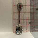 West Virginia Cardinal Bird Flowers collectable Souvenir Spoon PD