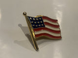 USA American Flag Lapel Hat Pin CT