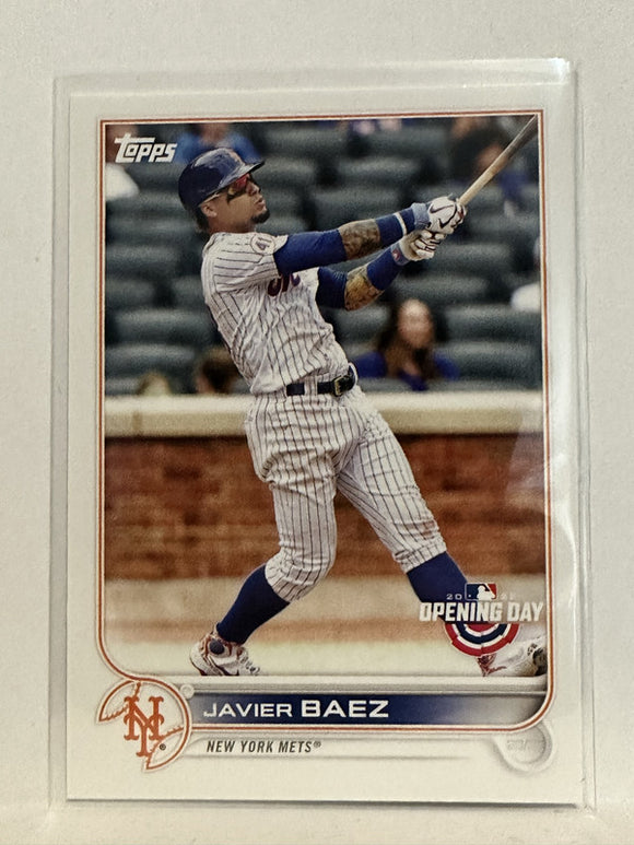 #79 Javier Baez New York Mets 2022 Topps Opening Day Baseball Card