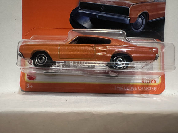 Orange 1966 Dodge Charger 51/100 HFR35 2021 Matchbox Diecast Car