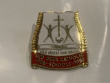 Red Deer Catholic Schools 1908 1983 Lapel Hat Pin CT