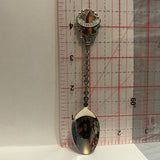 Lethbridge Alberta Canada Maple Leaf collectable Souvenir Spoon PD