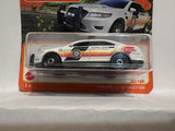 White Hazmat Team Ford Police Interceptor 42/100 HFR99 2021 Matchbox Diecast Car