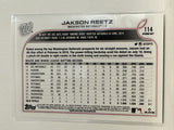 #114 Jakson Reetz Rookie Washington Nationals 2022 Topps Opening Day Baseball Card