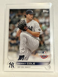 #101 Gerrit Cole   New York Yankees 2022 Topps Opening Day Baseball Card