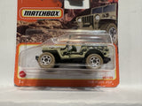 Tan Camo 1948 Willys Jeep 50/100 HFR88 2021 Matchbox Diecast Car