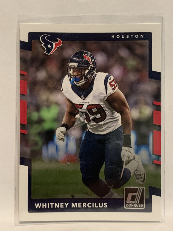 #236 Whitney Mercilus Houston Texans 2017 Donruss Football Card