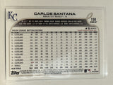 #158 Carlos Santana Kansas City Royals 2022 Topps Opening Day Baseball Card