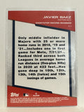 #BS-19 Javier Baez New York Mets 2022 Topps Opening Day Baseball Card