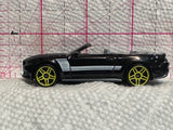 Black 2015 Ford Mustang GT Convertible DTW81 Hot Wheels Diecast Car