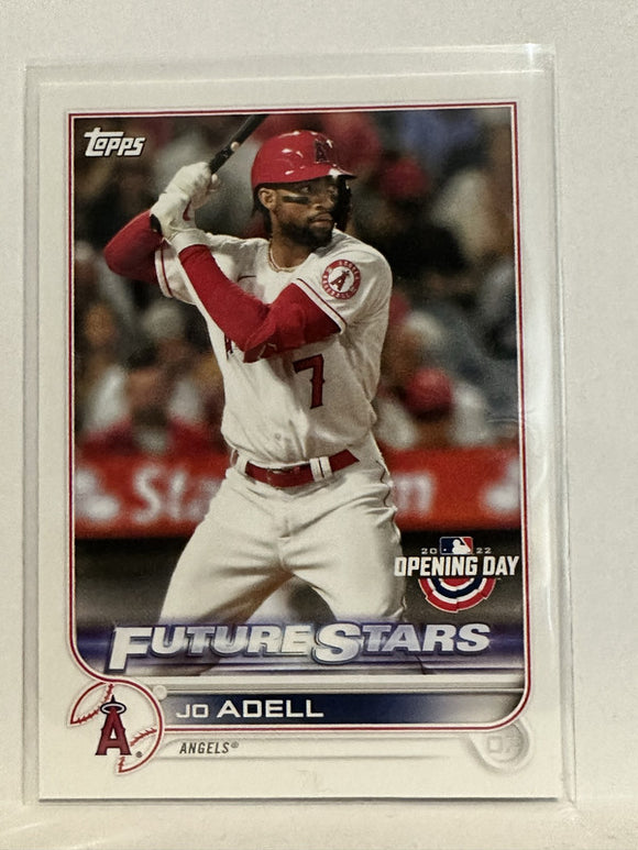 #43 Jo Adell Future Stars Los Angeles Angels 2022 Topps Opening Day Baseball Card