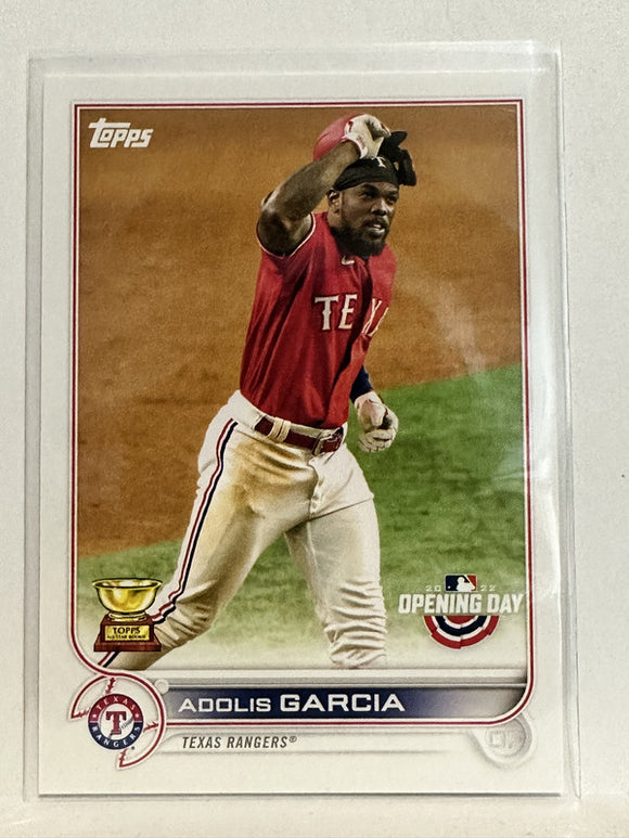 #135 Adolis Garcia All Star Rookie Texas Rangers 2022 Topps Opening Day Baseball Card