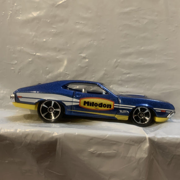 Blue Miloden '72 Ford Gran Torino Sport Hot Wheels Loose Diecast Car 1/64 HK