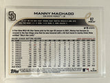 #82 Manny Machado San Diego Padres 2022 Topps Opening Day Baseball Card