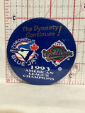 Toronto Blue Jays 1993 American League Champions World Series Button Pinback