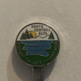 North Central Alta Midnight Twilight Tourist Association Alberta collectable Souvenir Spoon PE