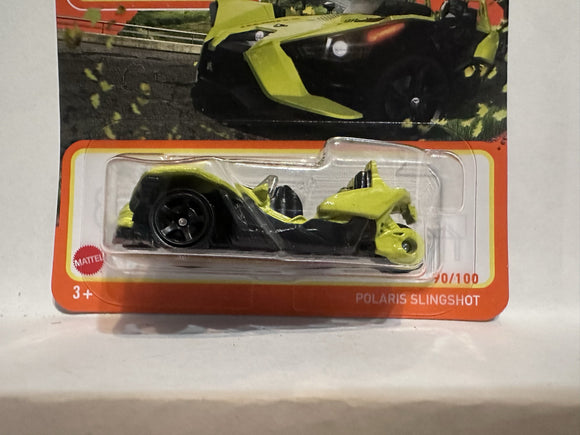Yellow Polaris Slingshot 90/100 HFT11 2021 Matchbox Diecast Car