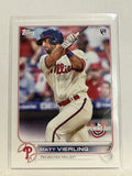 #56 Matt Vierling Rookie Philadelphia Phillies 2022 Topps Opening Day Baseball Card
