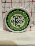 Happy St Patrick's Day Shamrock Button Pinback