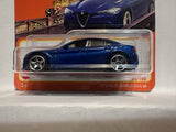 Blue 2016 Alfa Romeo Giulia 26/100 HFR89 2021 Matchbox Diecast Car