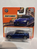 Blue 2016 Alfa Romeo Giulia 26/100 HFR89 2021 Matchbox Diecast Car