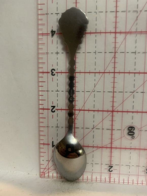 British Columbia Dogwood Crest Emblem Painted Souvenir Spoon