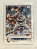 #102 Matt Manning Rookie Detroit Tigers 2022 Topps Opening Day Baseball Card