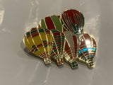 Hot Air Balloons Lapel Hat Pin CT