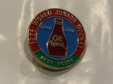 1995 World Junior Hockey Old Tyme Best Foods Lapel Hat Pin CT