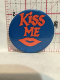 Kiss Me Lips Button Pinback
