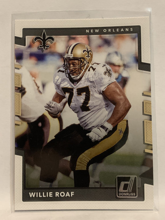 #101 Willie Roaf New Orleans Saints 2017 Donruss Football Card