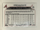 #183 Cristian Pache Atlanta Braves 2022 Topps Opening Day Baseball Card