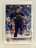 #163 Kyle Hendricks Chicago Cubs 2022 Topps Opening Day Baseball Card