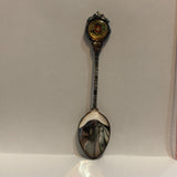 Schwiez Suisse Switzerland Flag Flowers collectable Souvenir Spoon PE