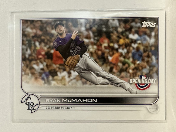#169 Ryan McMahon Colorado Rockies 2022 Topps Opening Day Baseball Card