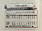 #75 Corey Seager Los Angeles Dodgers 2022 Topps Opening Day Baseball Card