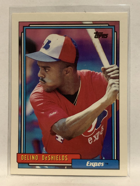 #515 Delino Deshields Montreal Expos 1992 Topps Baseball Card