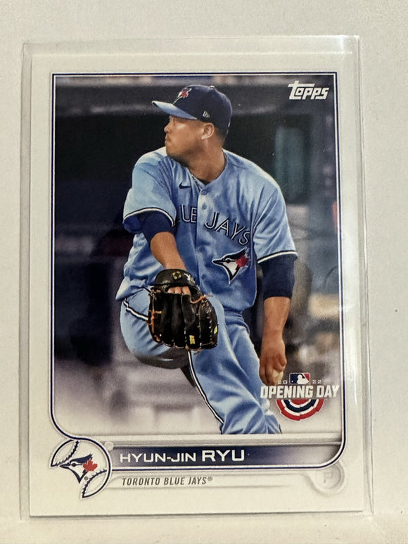 #189 Hyun-Jin Ryu Toronto Blue Jays 2022 Topps Opening Day Baseball Card