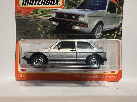 Silver 1976 Volkswagen Golf MK1 25/100 HFR78 2021 Matchbox Diecast Car