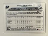 #186 Sixto Sanchez Miami Marlins 2022 Topps Opening Day Baseball Card