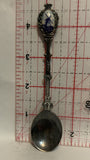Blue White Windmill Dezet 90 Sterling Souvenir Spoon