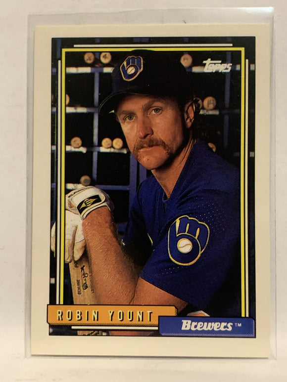 #90 Robin Yount Milwaukee Brewers 1992 Topps Baseball Card