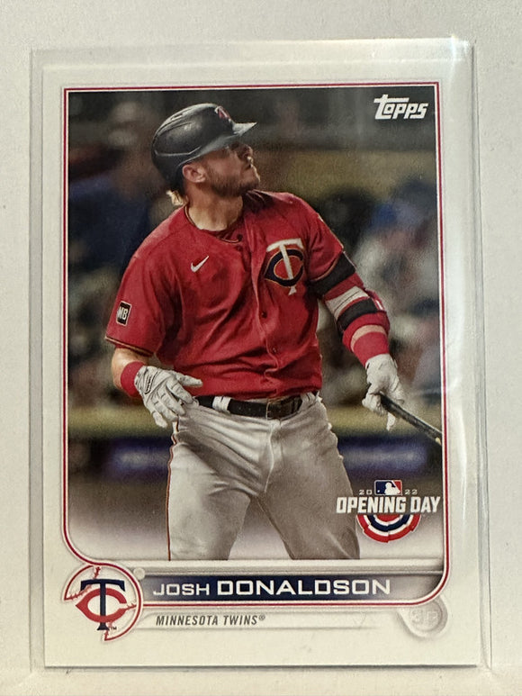 #168 Josh Donaldson Minnesota Twins 2022 Topps Opening Day Baseball Card