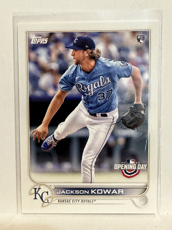 #91 Jackson Kowar Rookie Kansas City Royals 2022 Topps Opening Day Baseball Card