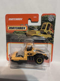 Yellow Road Roller 4/100 HFR33 2021 Matchbox Diecast Car