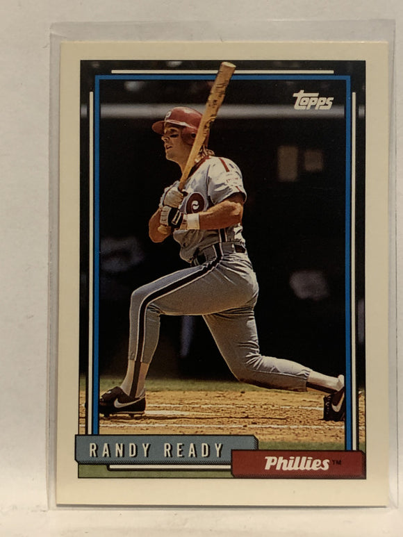 #63 Randy Ready Philadelphia Phillies 1992 Topps Baseball Card