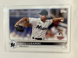 #104 Jesus Luzardo Miami Marlins 2022 Topps Opening Day Baseball Card
