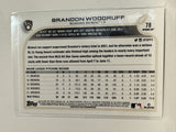 #78 Brandon Woodruff Milwaukee Brewers 2022 Topps Opening Day Baseball Card